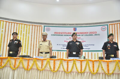 Conferring Honorary Rank of Colonel to Dr. P. G. Patil, Hon’ Vice Chancellor, MPKV, Rahuri